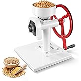 VEVOR Manual Grain Mill with Flywheel, Hand-Crank Corn Grinder, Heavy-Duty Carbon Steel Wheat Grinding Mill with Adjustable Fineness &amp; 0.53 Gallon Hopper for Grains Spices Coffee Beans Nuts