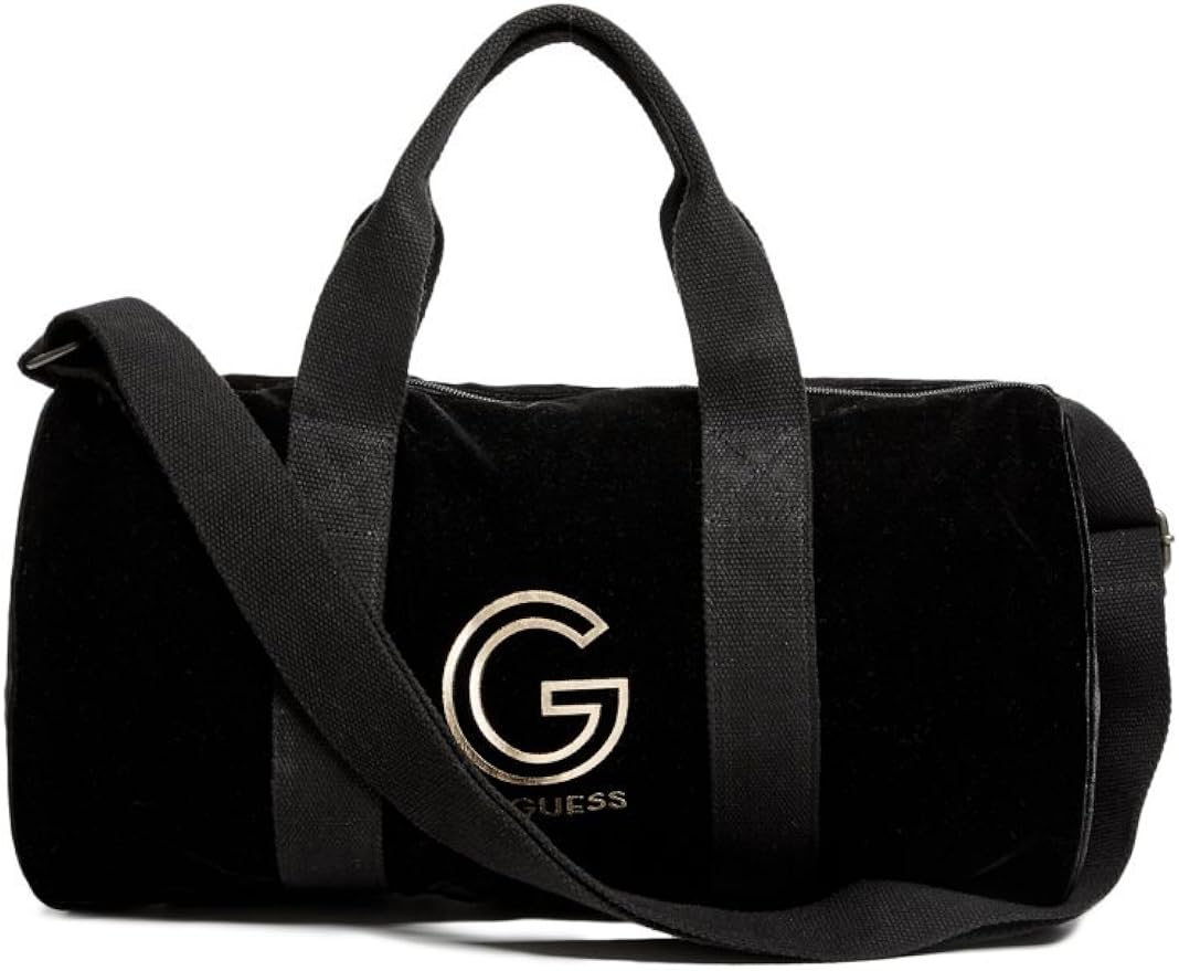 G by GUESS Women's Logo Velvet Mini Duffle Bag CarryOns