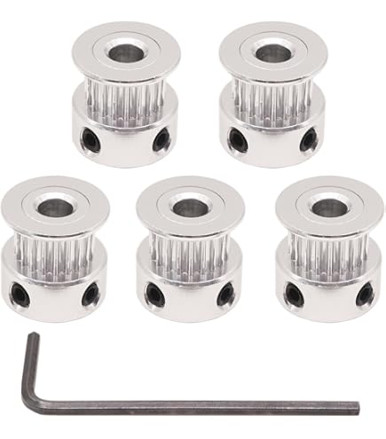 Puleggia 2GT 120 Denti In Alluminio - Fori Da 5 A 25mm Per Cinghia Sincrona Larghezza 6/10mm