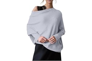 GOFULY Light Weight Sweaters for Women Casual Dolman Long Sleeve Tops Winter Knit Drop Shoulder Sweater Fall Jumper Tunics