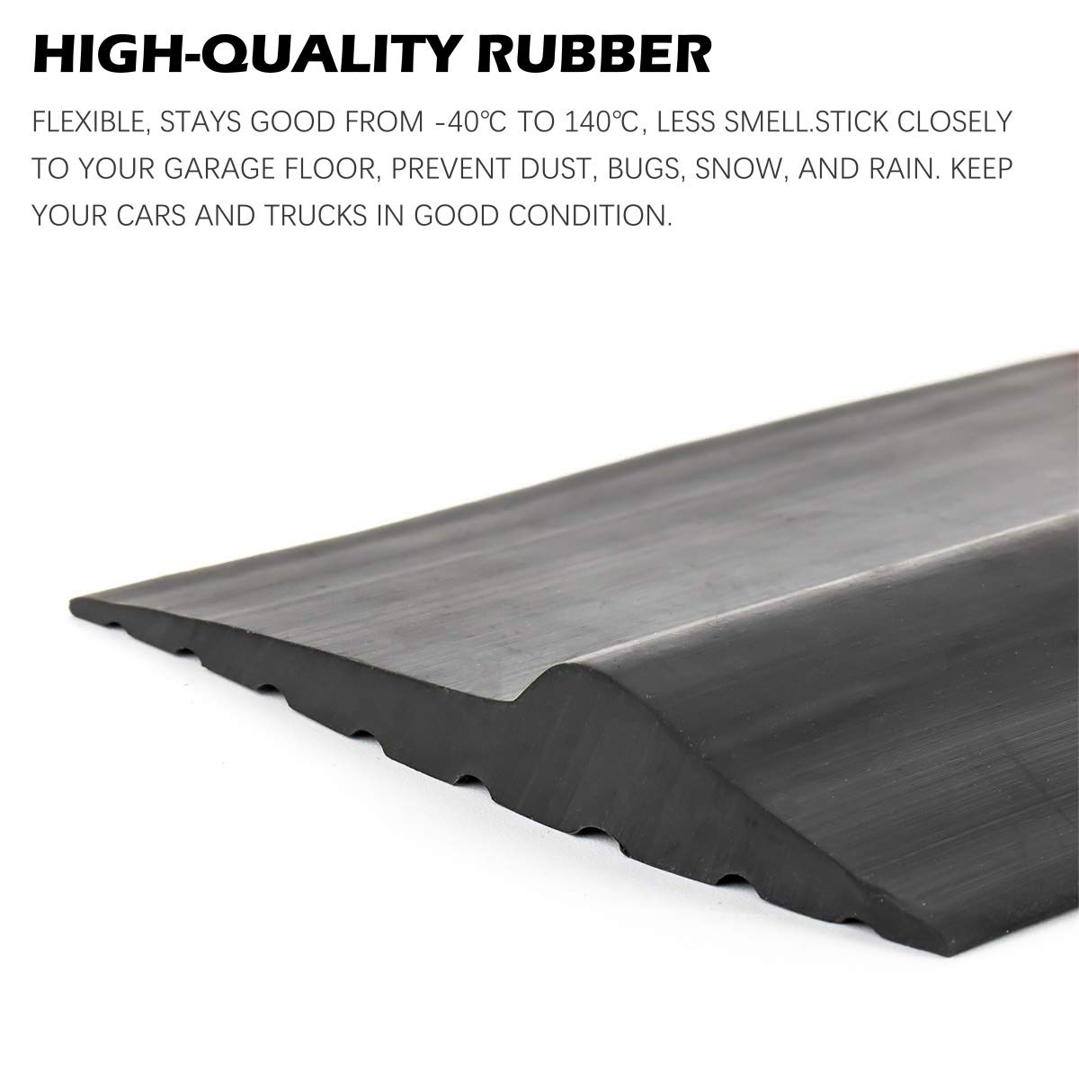 Universal Garage Door Bottom Threshold Seal Strip,Weatherproof Rubber