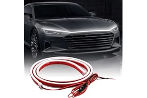 CCBASEBALL Car Hood Light Led Strip 59/70/79 Inches,Flexible Car Exterior Led Strip Lights Waterproof Car Engine Cover Decoration for Cars, SUVs, Trucks (White)