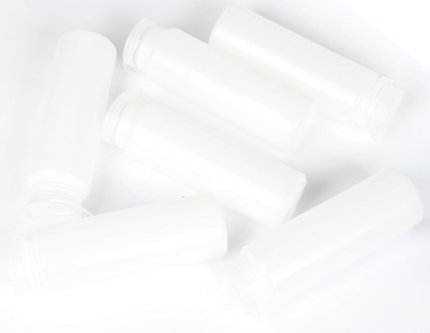 YIER Plastic Condiment Squeeze Bottles Kitchen with Cap Oil Squeeze Bottle Kitchen Plastic Set,16 oz, White - Image 3