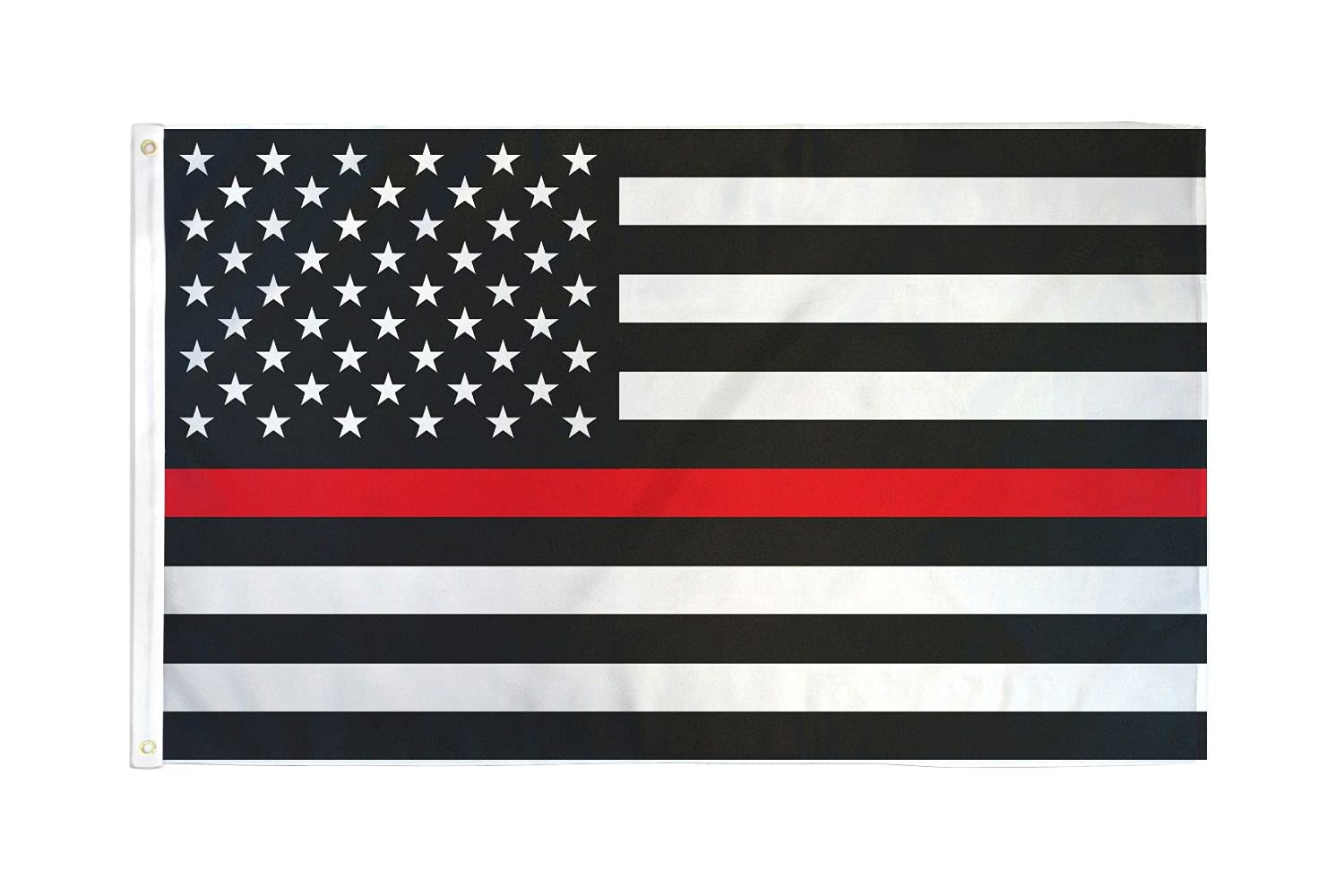 AZ FLAG - Usa Thin Red Line Flag - 3x5 Ft - 100D Polyester United States Banner with Two Metal Grommets - Fade Resistant - Vivid Colors - 3' x 5' Feet - 150x90 Cm