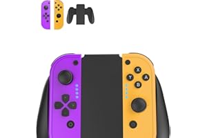 ABROIVE Replacement Controller for Nintendo Switch/Lite/OLED Console, Left&Right Wireless Controller for Switch with Motion Control, Dual Vibration, Plug and Play, Wake-Up Function, Includes Comfort Grip