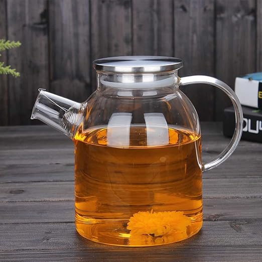 Tetera de cristal, vidrio de borosilicato de alta capacidad para ...