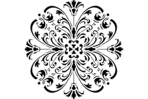 Turn of The Century Medallion Stencil (10 mil Plastic) | Decor Stencils for Painting on Wood, Wall, Tile, Canvas, Paper, Fabric, Furniture and Floor | Reusable Stencil | FS012 by Designer Stencils