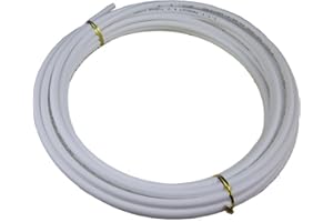 LIIMEVVON Lemoy 1/4 Inch, 10 Meters 30 feet Length Tubing Hose Pipe for Reverse Osmosis RO Water Purifiers Filter System (white)