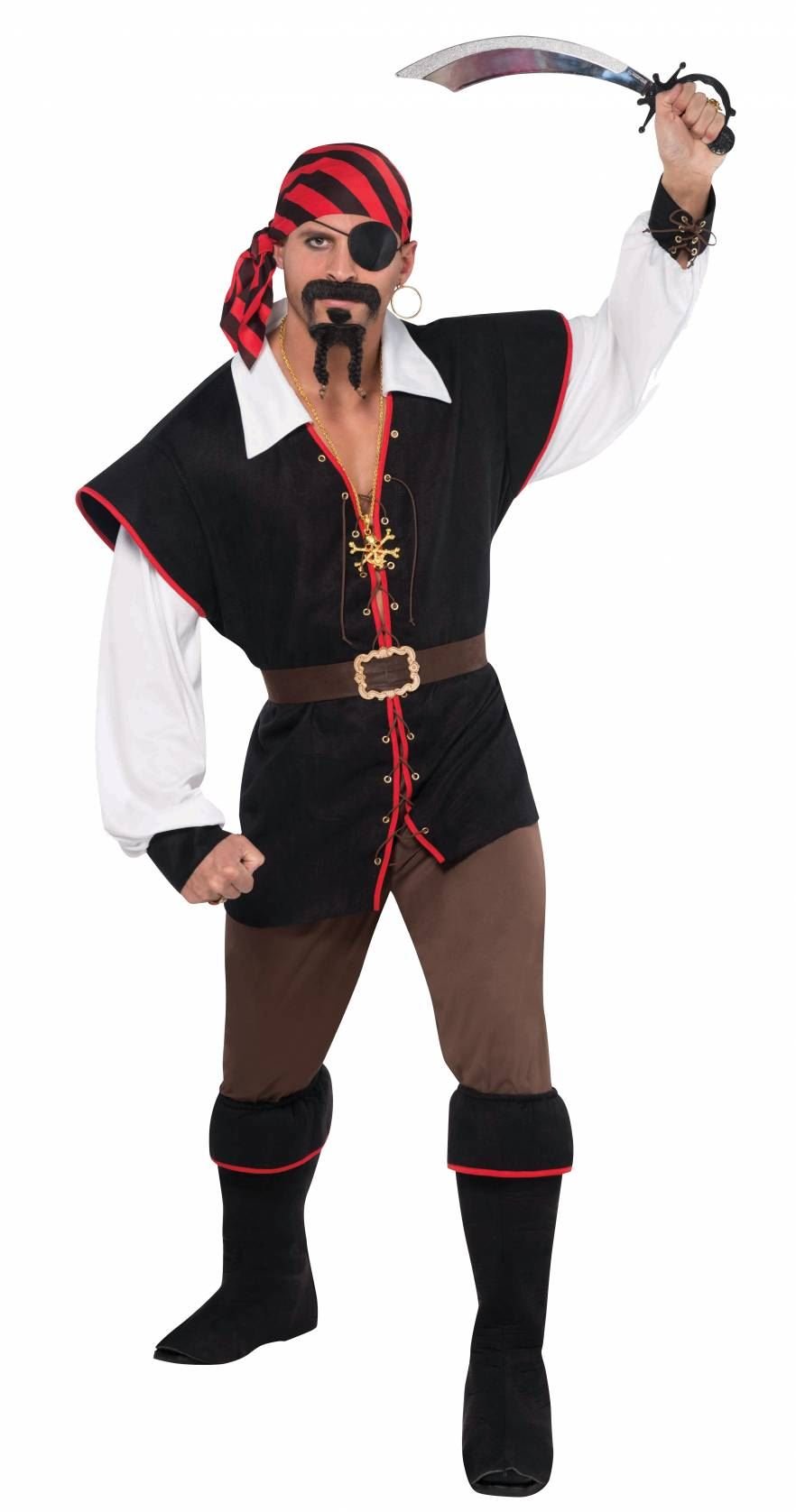 Christy's Adults Rebel of the Sea Pirate Costume (L/XL)