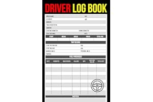 Driver Log Book: Cute Record book Gift for Any Business or Driver to Keep Track of Trips, Mileage, Fuel Purchased and More