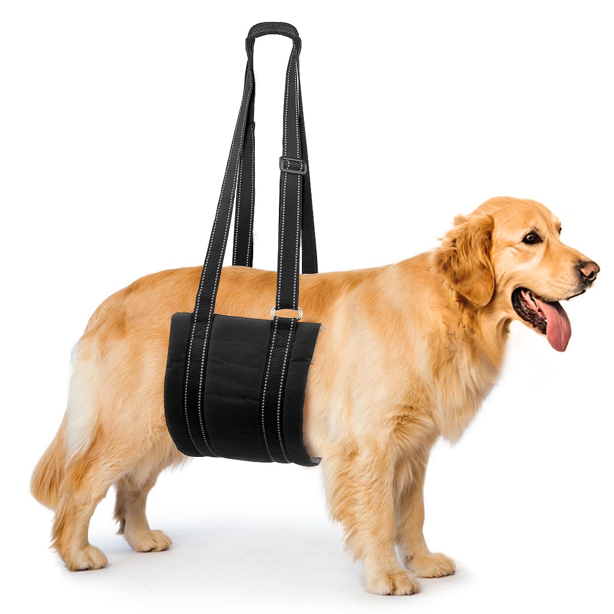 Comfpet Dog Lift Harness for Hind Leg Support for Medium Dog, Soft Pet Lift Sling for Back Legs, Portable Leg Support Harness for Injured, Elderly, and Disabled Dogs, Mobility Aid, Medium