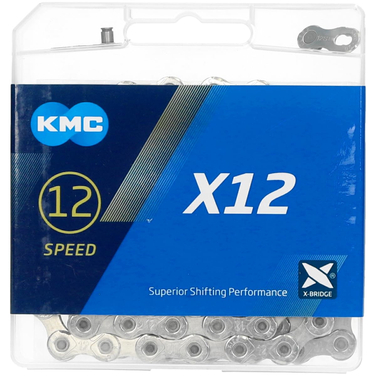 KMC X12 12 Speed Chain, 126 Link, Silver