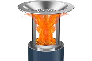 AUSSNICE Heat Deflector for Solo Stove Mesa XL, with 3 Detachable Legs, Accessory for Mesa XL Fire Pit, Durable 304 Stainless Steel, Captures/Redirects Warmth for Solo Stove Accessories, (HxDia) 6 x 10.6 in