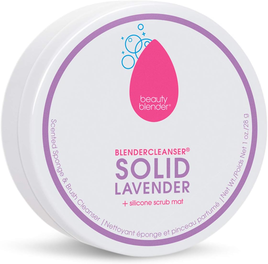 BEAUTYBLENDER BLENDERCLEANSER Lavender Solid for Cleaning Makeup Sponges, Brushes & Applicators, 1 oz: Health & Personal Care