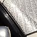 Jackey Awesome Sun Shade Cover Car Windshield Snow & Sunshade Protector Exterior Shield Guard Fits for Most of Car (Silver,Set of Front & Vehicle Rear Windshield)