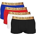 NUDUS Men's Bamboo Rayon 2 Pouches Underwear - Pack Of 4 Gift Box Briefs…