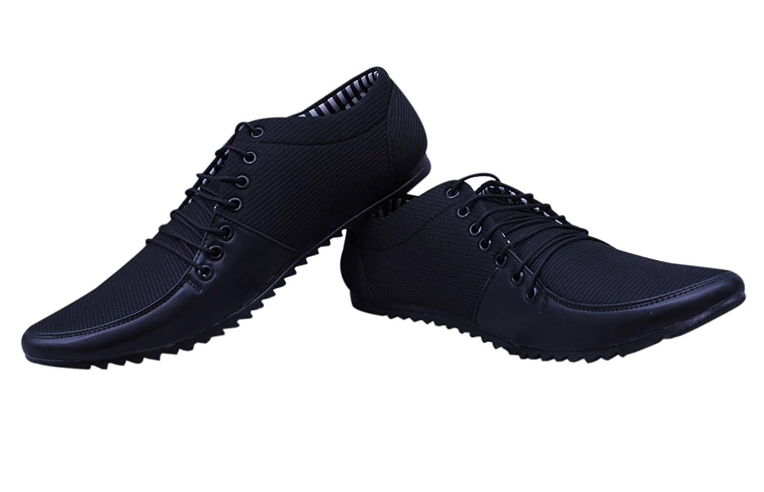 esense men's blue black synthetic casual shoes