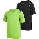 Black Bear Boys Active Shirt - 2 Pack Performance Dry Fit Shirts for Boys - Short Sleeve Kids Athletic Tshirts