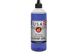 Ner Mitzvah Paraffin Lamp Oil - Blue Smokeless, Odorless, Clean Burning Fuel for Indoor and Outdoor Use with E-Z Fill Cap and Pouring Spout - 32oz