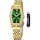 OLEVS Women Watches Business Dress Square Lady for Female Watches for Ladies Stainless Steel Waterproof Luminous Date Wrist Watch for Women