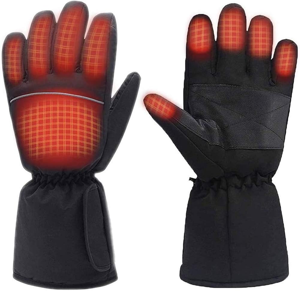 Uiong Beheizte Handschuhe für Frauen und Männer, wasserdichte Thermohandschuhe für den Winter