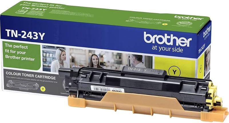 Brother TN-243Y Yellow Toner Cartridge Standard Yield 1,000 Pages