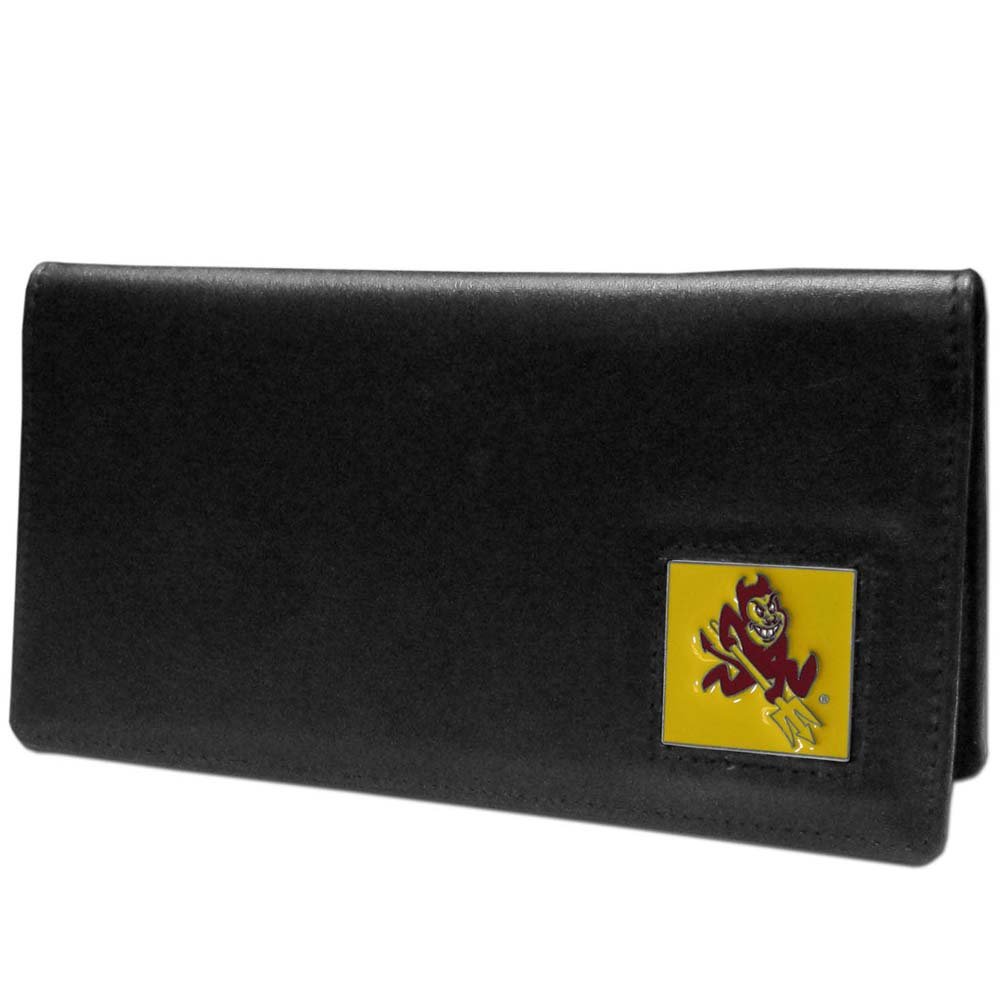 Siskiyou Sports NCAA Fan Shop Arizona State Sun Devils Leather Checkbook Cover One Size Black