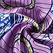 Uideazone Women African Print Skirts Pleated Flared Full Cricle Maxi Skirts Dress Purple Large Style-1
