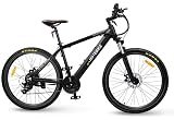 HOTEBIKE Powerful Electric Mountain Bike, 27.5 inch Electric Bicycle 350W 36V EBike with Hidden Removable 36V 10AH Lithium Battery, 21 Speed Shifter
