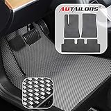 AUTAILORS Tesla Model 3 Floor Mats 2017 2018 2019 2020- All Weather Floor Mats Waterproof Lightweight and Odorless Made in US