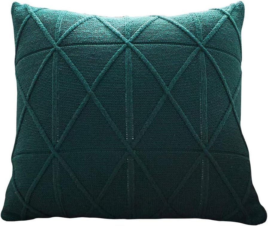 Amazon Com Jeannelife Knitted Pillow Case Protector With Zipper
