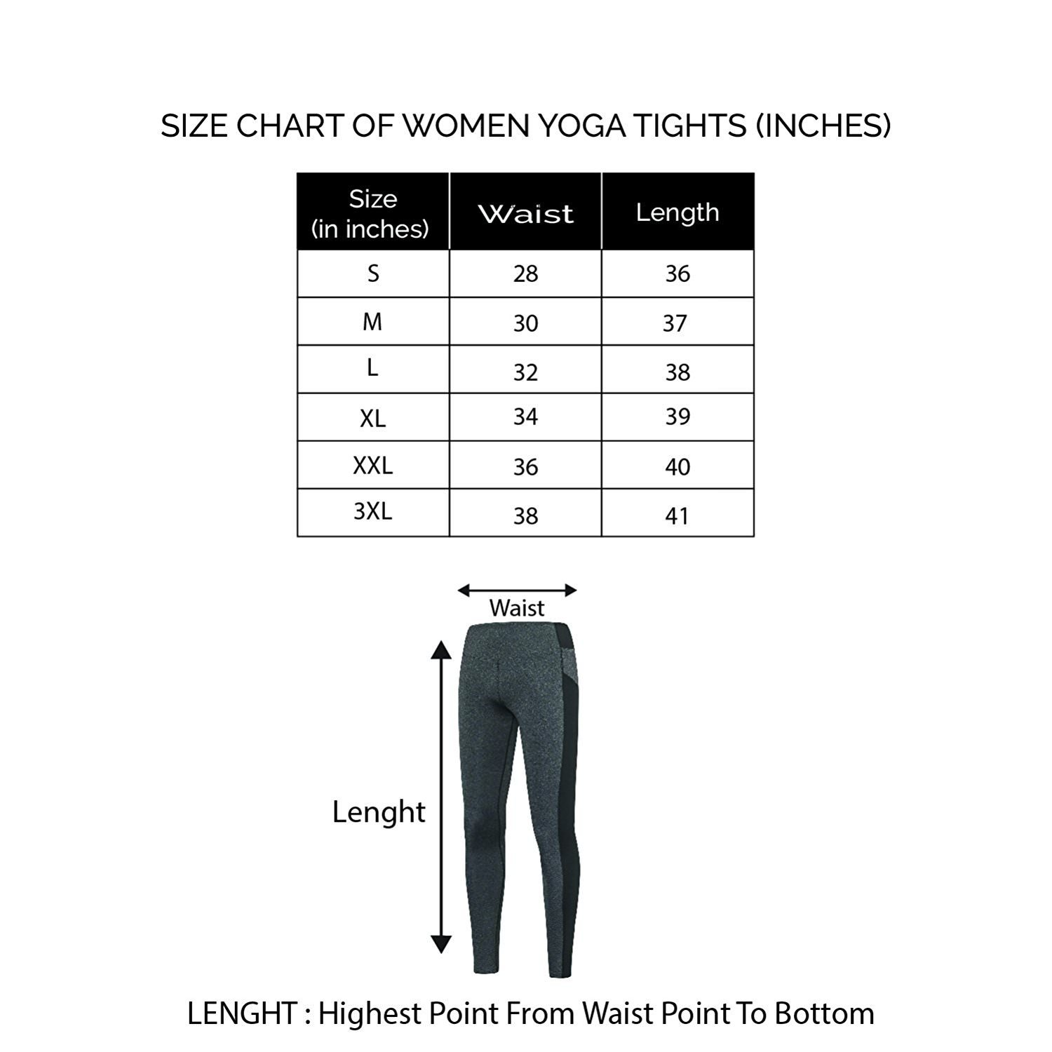 chkokko women's high waist sports gym tights stretchable yoga pant