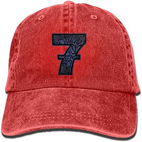 OVENHat Seven With Rose Womens Classic Cotton Badminton Hat Adjustable Cap For Man