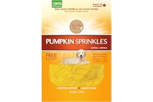 SPRINKLES & PAWS Pumpkin Sprinkles powder for dogs | Food Topper made in Canada with Organic Pumpkins | Helps Digestive Healt