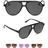 DIFF Tosca II Oversized Aviator Sunglasses for Women | Fashionable & Trendy | UV400 Protection