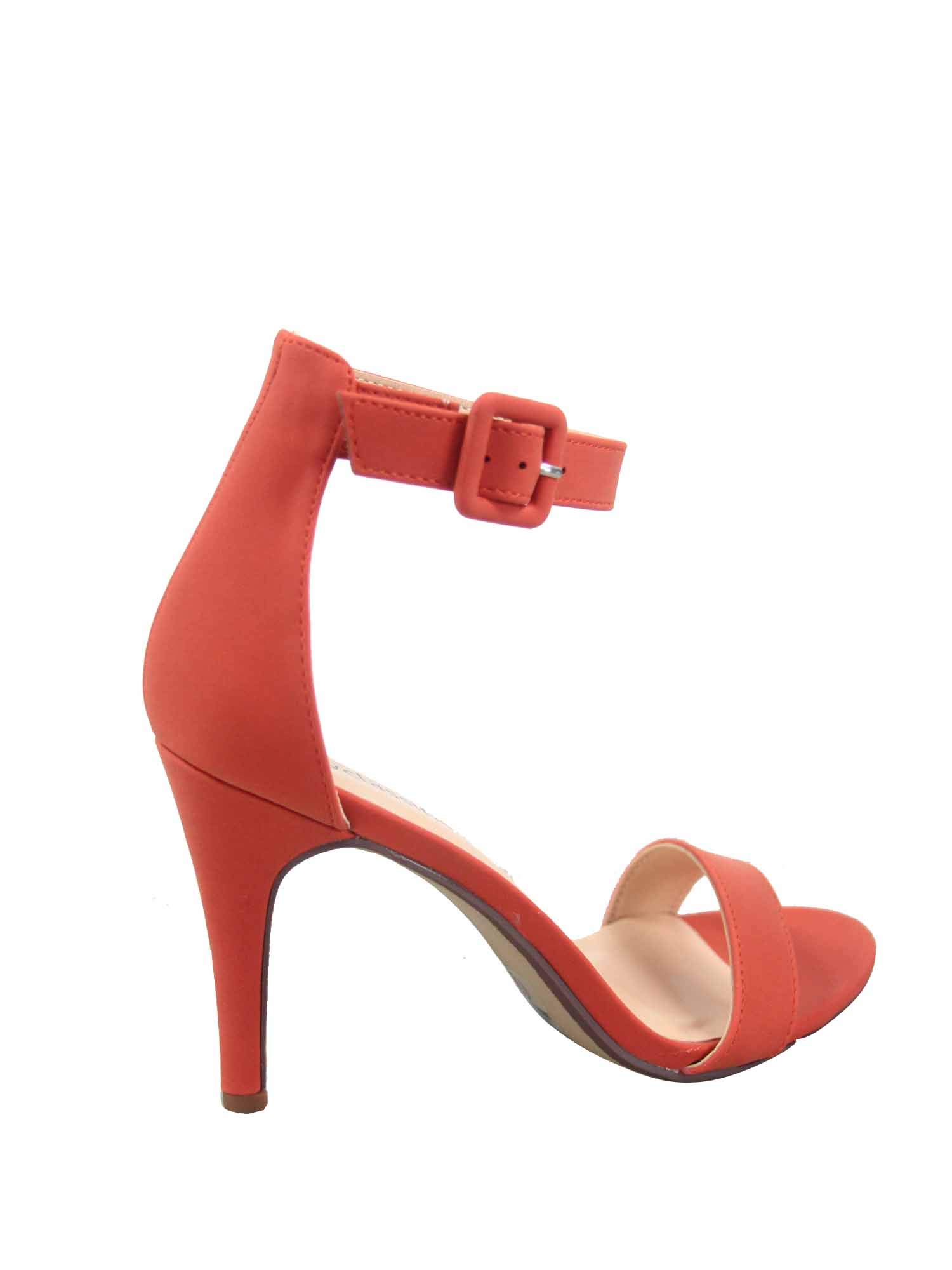 Cityclassified FZ-Juicy-s Women's Sexy Open Toe Ankle Buckle Strap High Heel Sandal Shoes (10 B(M) US, Orange) - Image 4