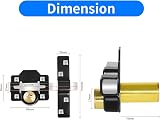 JVSURF 70mm Double Sided Locking Gate Lock Stainless Steel 5 Keys view 3