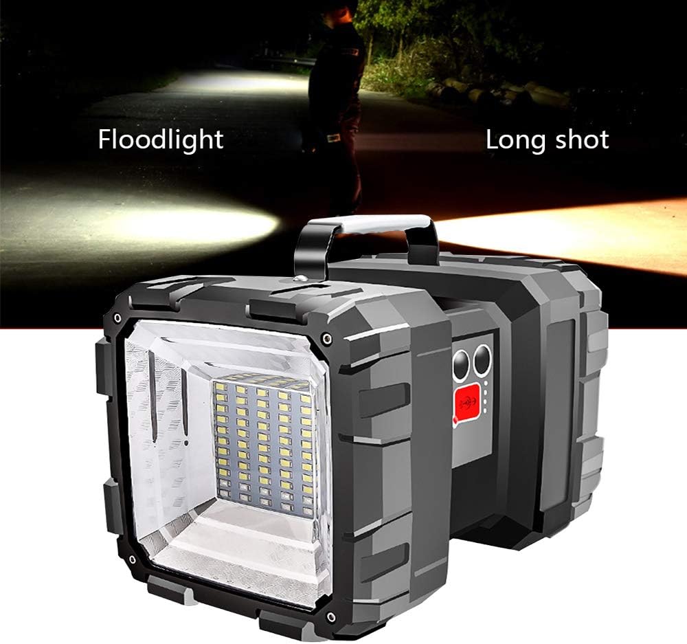 5000lm 60W Helle Doppelköpfe Taschenlampe Scheinwerfer USB aufladbare beweglicher im Freien ...