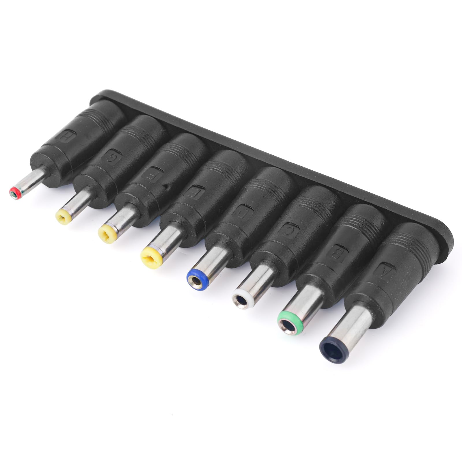 Photo 1 of DC Adapter 8 Connector Set, DC Barrel Jack Plug Power Adapter 5.5x2.1 mm Female to Male Adapter Tips Connector Kit for Monitor Webcam Router Mini PC Laptop