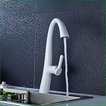 Yise 174 White Painting Kitchen Faucet Pull Out Faucets For