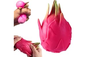 Dragon Fruit Squishy, Giant Dragonfruit Squishy’s Jumbo, Dragon Fruit Squishy Stress Ball, Anxiety Relief, Focus Soft, for Ki