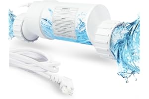 Fexhull Salt Water Pool Chlorinator System Fit for Hayward GLX-Cell-5 up to 20,000 Gallons Pool, T-CELL-5Swimming Pools, Provides Adequate Chlorine Gas and Correct Reading of Salt Levels