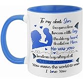 Fatbaby To My Dear Boy Coffee Mug, Happy Birthday & Father's Day Gift, Best Son Ever Mug, I Love My Boy Gift Tea Cup