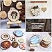 5ARTH Natural Wood Slices - 30 Pcs 2.7-3.1 inches Craft Unfinished Wood kit Predrilled with Hole Wooden Circles for Arts Wood Slices Christmas Ornaments DIY Crafts