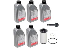 LAIPZ DSG Service Kit 6 Speed Dual Clutch Transmission Fluid + Filter + Seals FEBI for VW & for AUDI Select Models