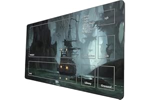 STORKY MTG Playmat, Game Play Mat for MTG TCG 24 x 14 inches Trading Card Inked Game Playmats with Storage Bag Smooth Rubber Surface Battle Game