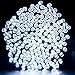 Lychee Solar powered string light 55ft 17m 100 LED Solar Fairy light string for Garden,Outdoor,Home,Christmas Party (17m 100Leds, White)