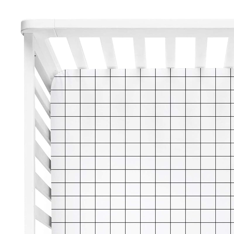 monochrome cot sheets