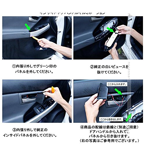 新品本物 アルファード ヴェルファイア 30系 インナードアハンドルイルミ ドア内張りledライト 4pcs インサイド ドアハンドルカバー アイスブルー 内装 パーツ B07b95pnss 即納最大半額 Est40jal Edu Mx