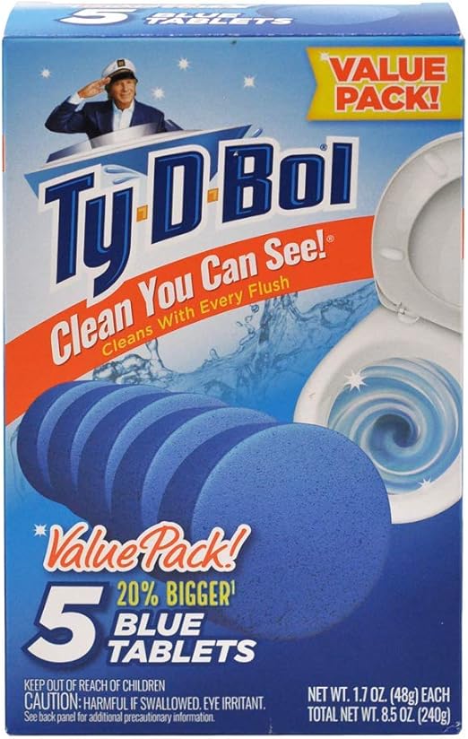 TyDBol BlueToilet Bowl Cleaner 5 Tablet Value Pack (1) Amazon.ca